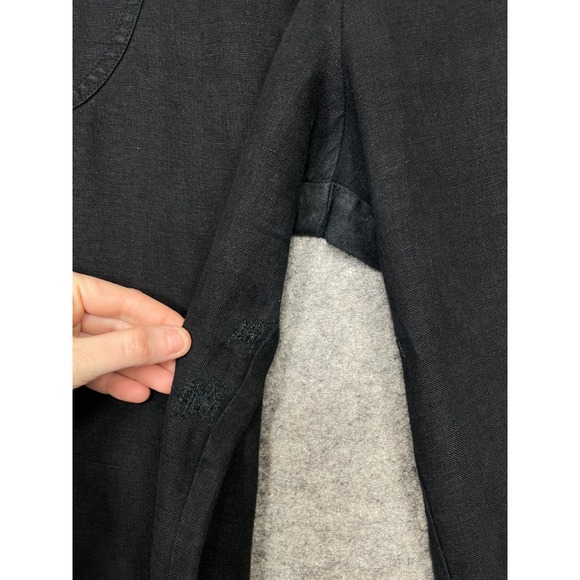 Not Perfect Linen Genova Pants Black Large - Picture 3 of 16